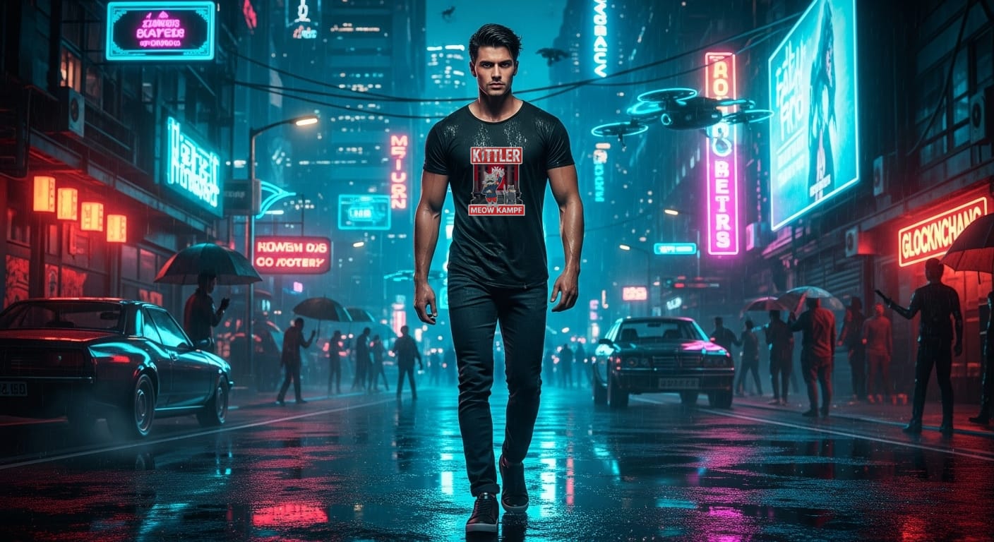 Prompt Text to Image Kittler - Meow Kampf: Satirical Cat Dictator Bundle