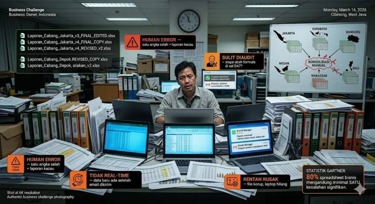 Kenapa Excel Tidak Lagi Layak untuk Bisnis Multi-Cabang?
