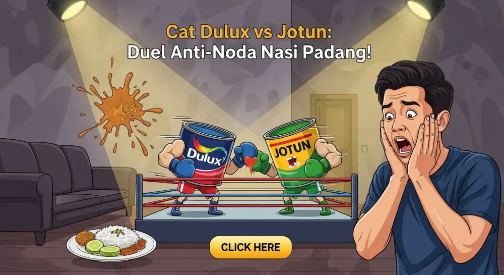 Cat Dulux vs Jotun: Duel Anti-Noda Nasi Padang!