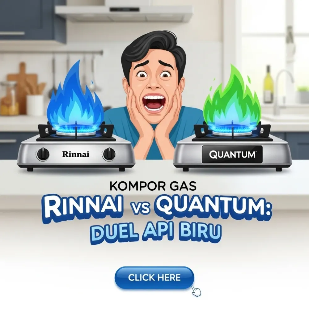 Kompor Gas Rinnai vs Quantum: Duel Api Biru, Mana yang Masakannya Lebih Cepat Matang?
