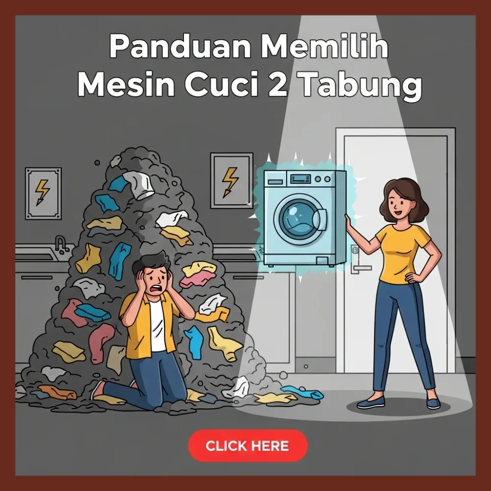 Panduan Memilih Mesin Cuci 2 Tabung Terbaik dan Hemat Listrik