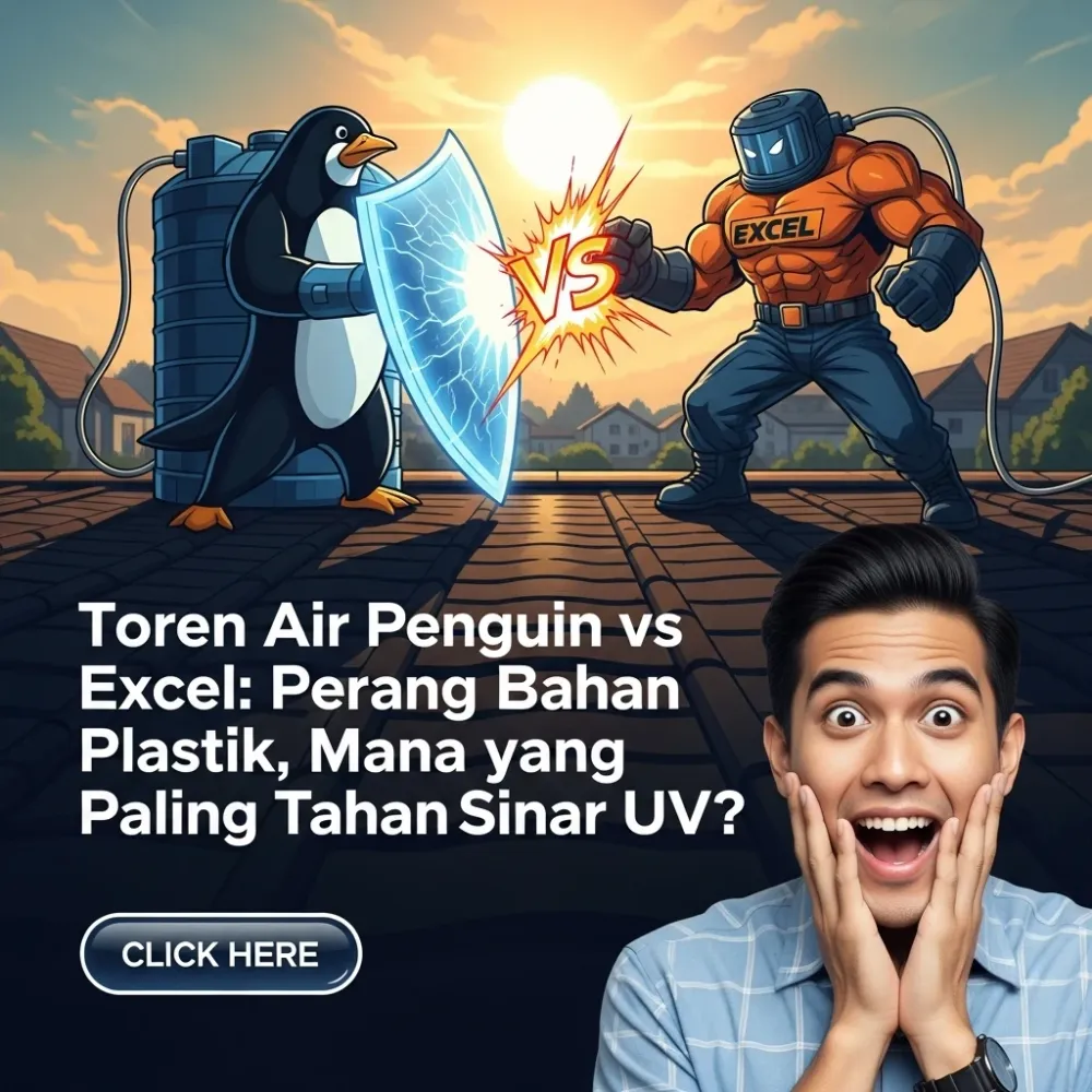 Toren Air Penguin vs Excel: Perang Bahan Plastik, Mana yang Paling Tahan Sinar UV?