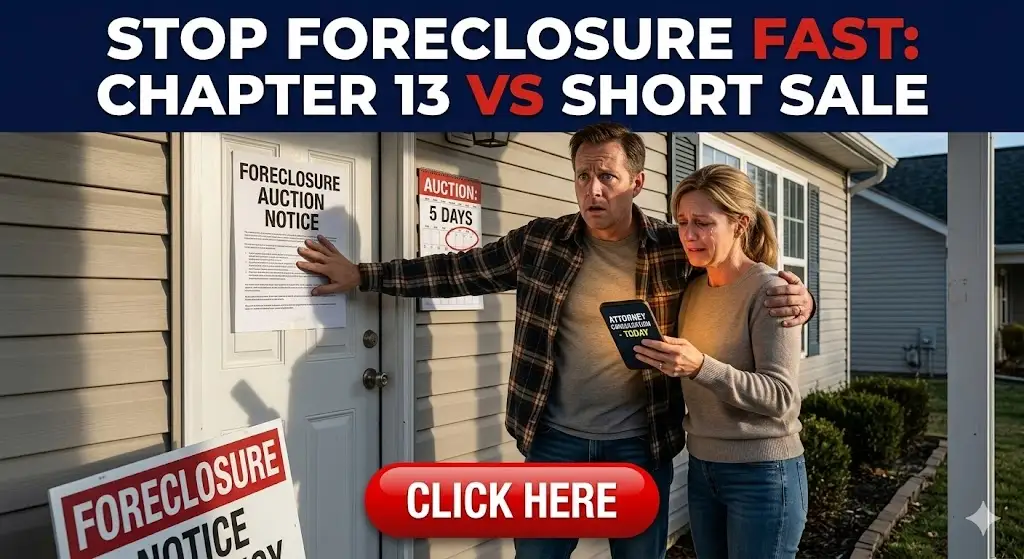 Stop Foreclosure Fast: Chapter 13 vs Short Sale