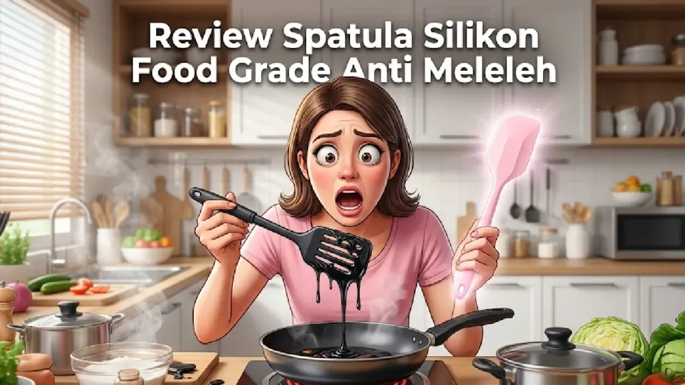 Review Spatula Silikon Tahan Panas Food Grade Anti Meleleh