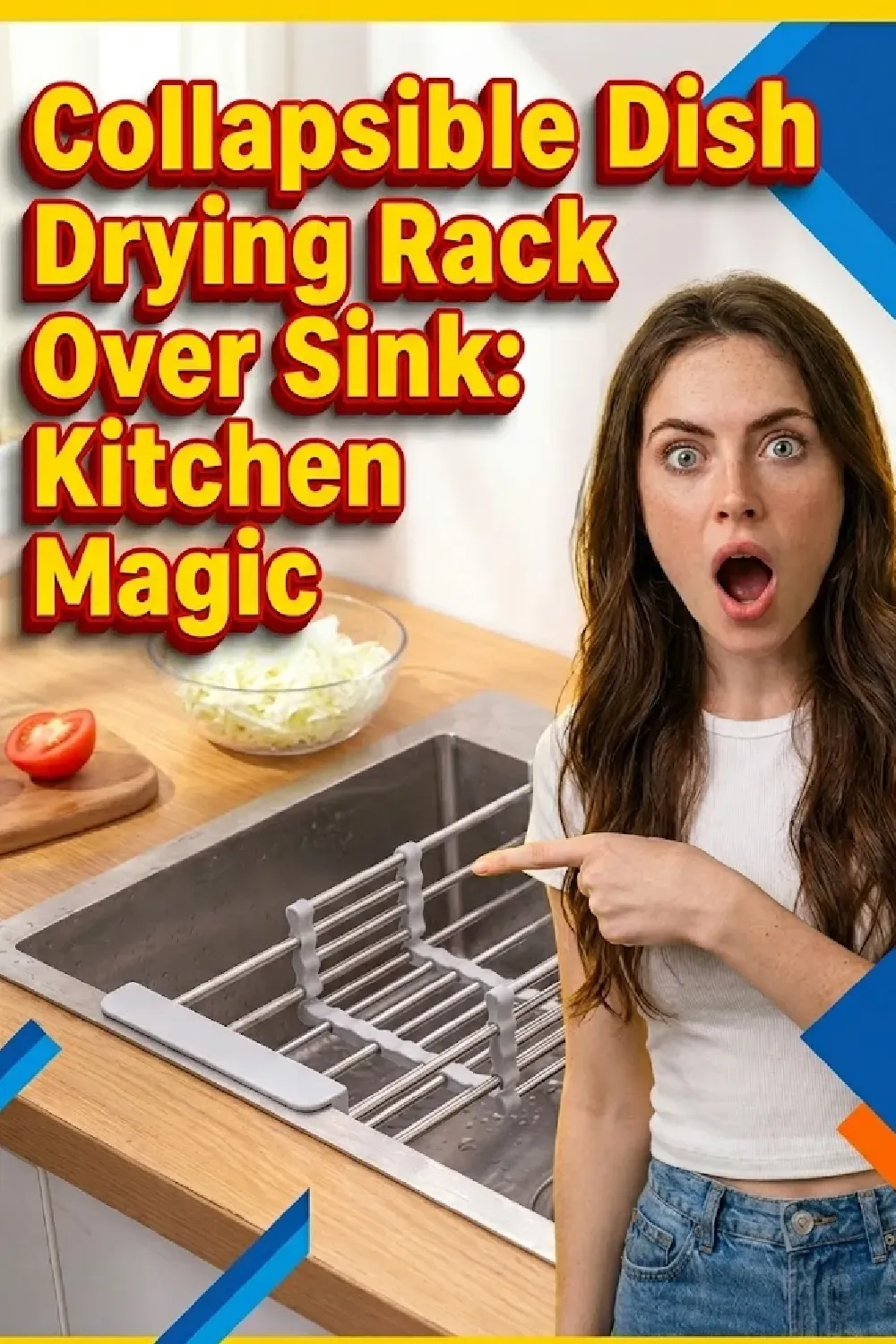 Collapsible Dish Drying Rack Over Sink: Kitchen Magic