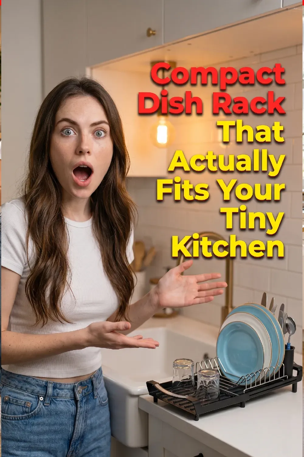 Compact Dish Rack That Actually Fits Your Tiny Kitchen