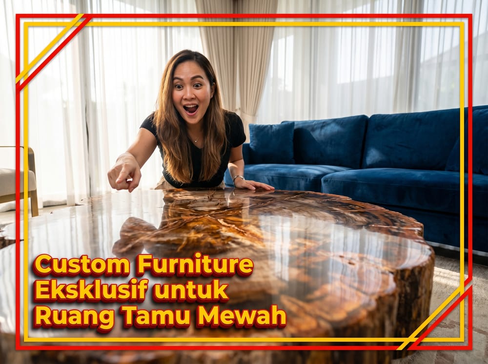 Custom Furniture Eksklusif untuk Ruang Tamu Mewah