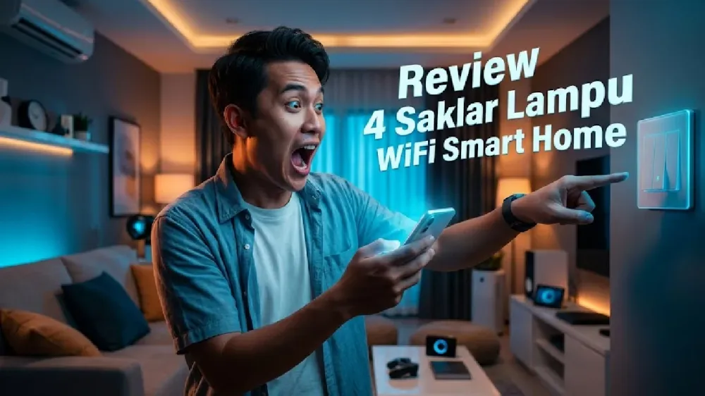 Review 4 Saklar Lampu WiFi Smart Home, Kendalikan Lewat HP!