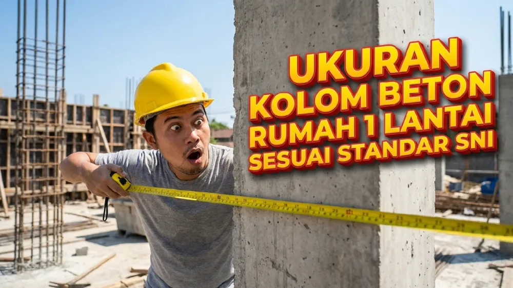 Ukuran Kolom Beton Rumah 1 Lantai Sesuai Standar SNI