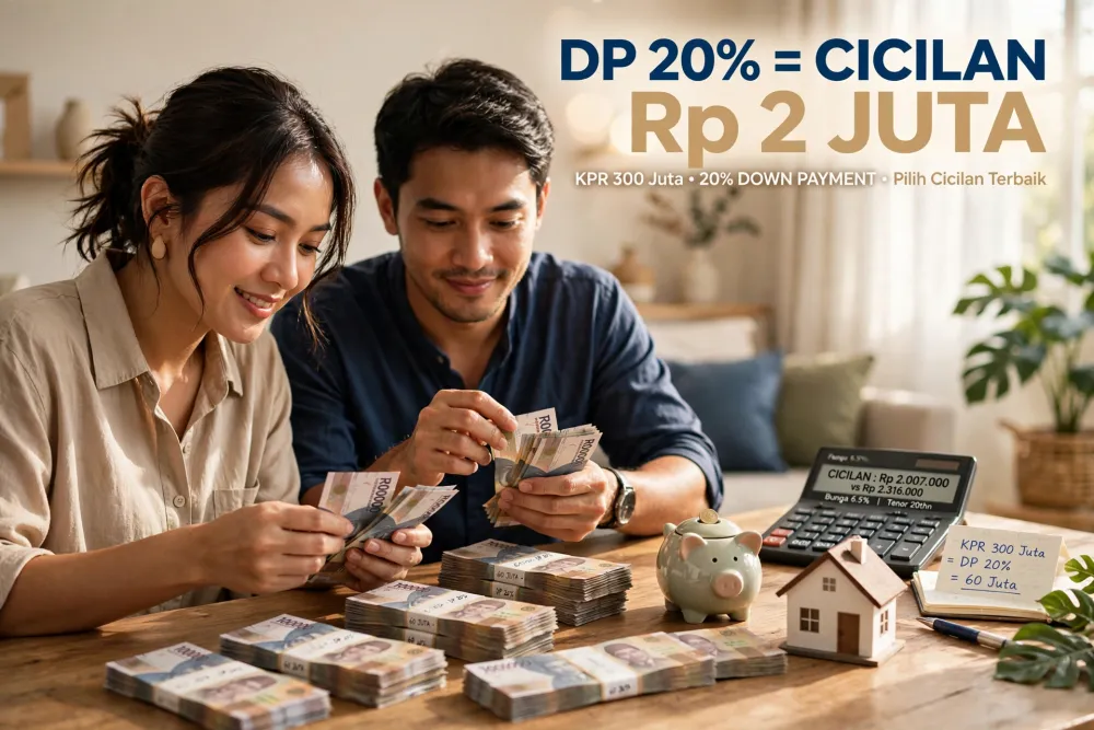 Cicilan KPR 300 Juta 20 Tahun: Bunga 8% vs 10% Mana Hemat?