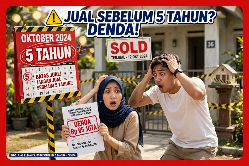 Rumah Subsidi Bisa Dijual? Aturan 5 Tahun & Denda 2026