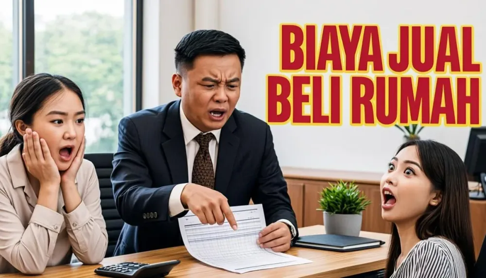 Notaris menjelaskan rincian biaya transaksi kepada penjual dan pembeli