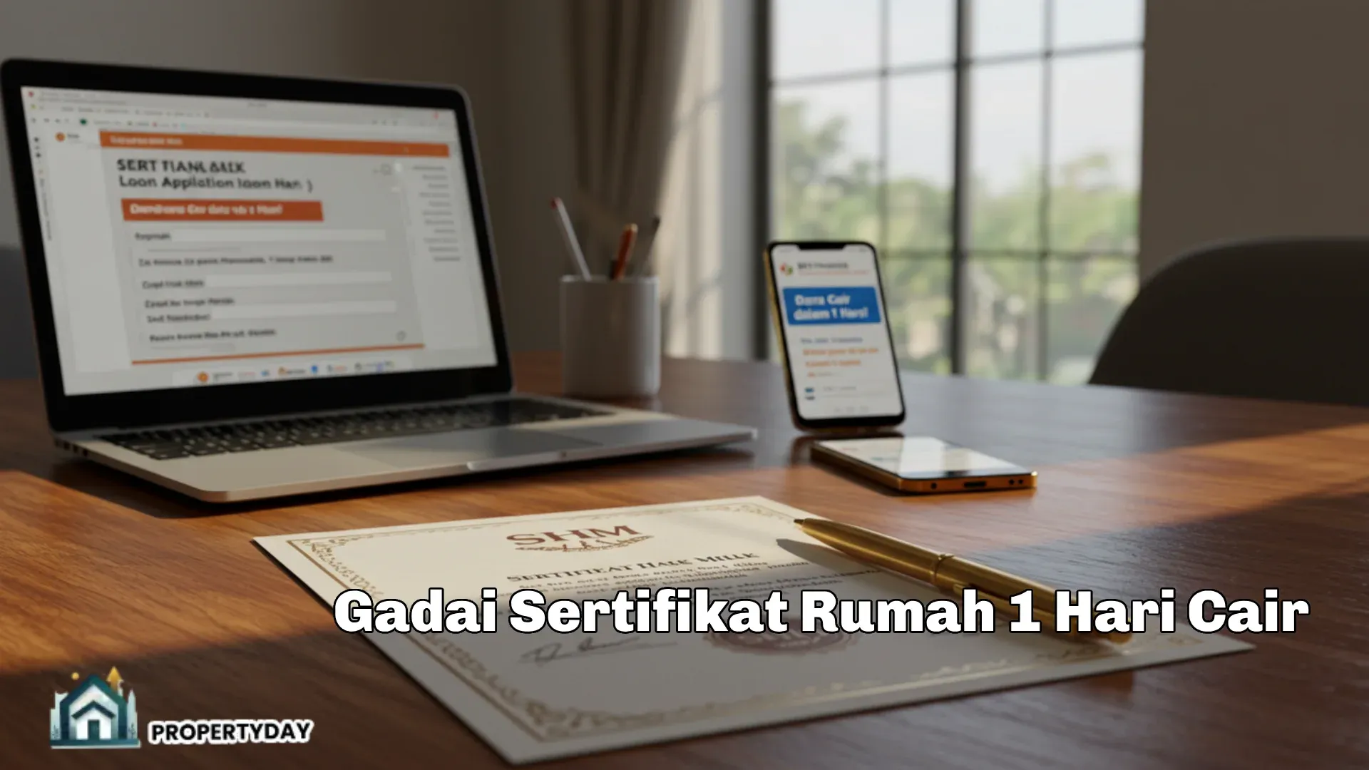 Gadai Sertifikat Rumah 1 Hari Cair