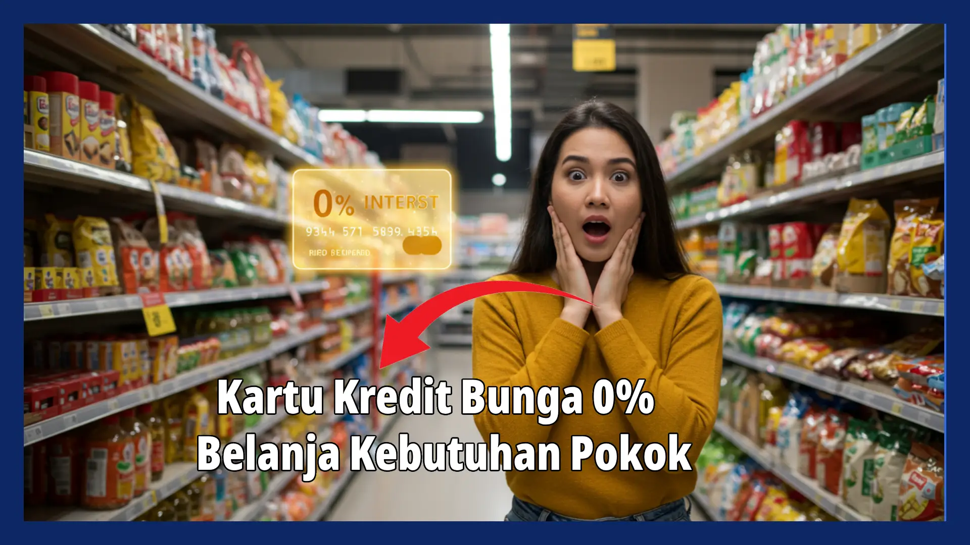 Kartu Kredit Bunga 0% untuk Belanja Kebutuhan Pokok: