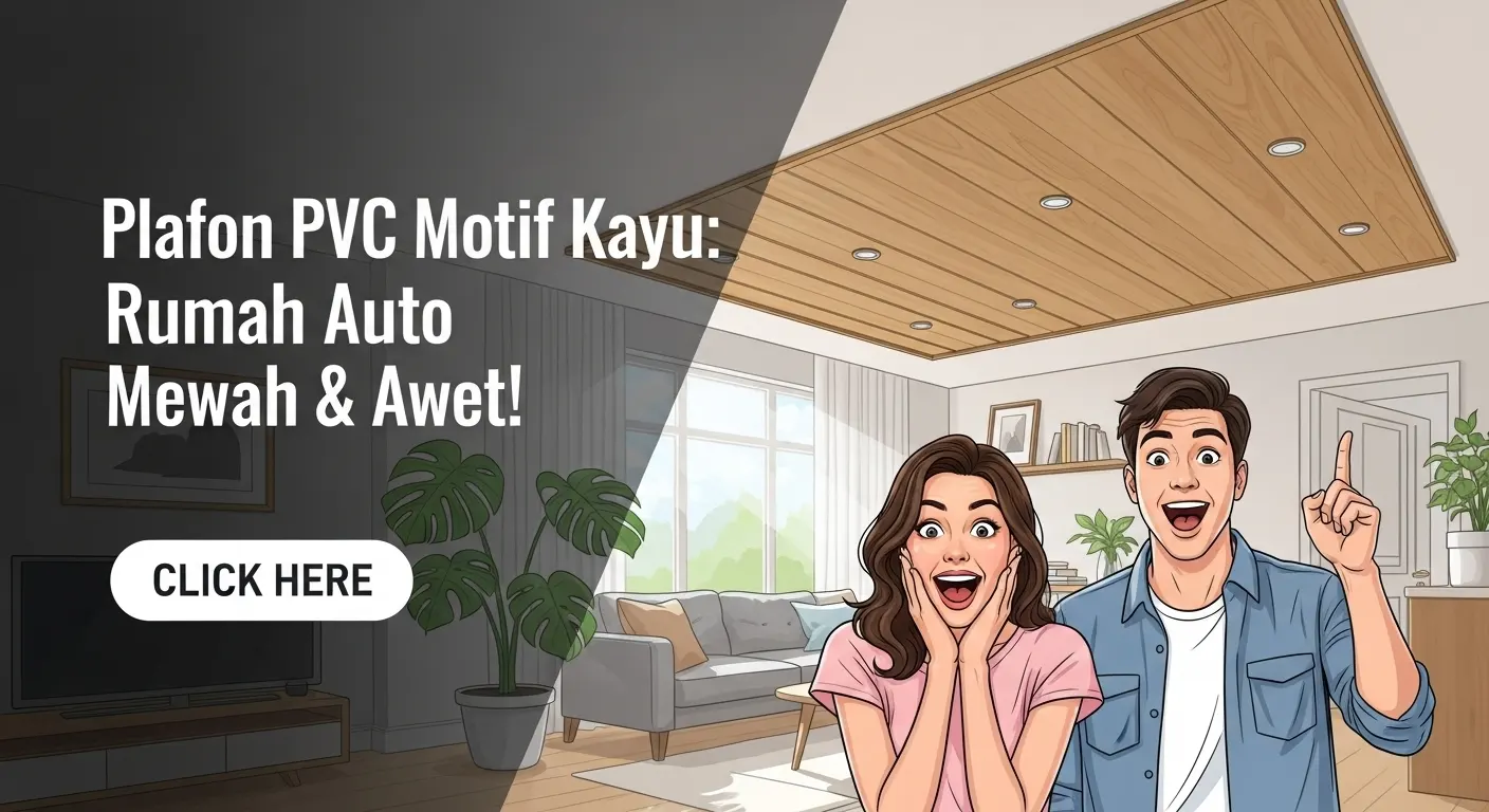 Plafon PVC Motif Kayu untuk Hunian Estetik dan Ramah Lingkungan