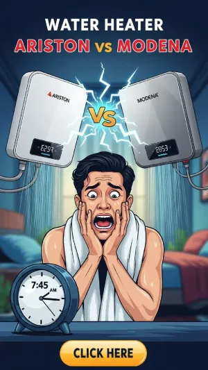 Water Heater Ariston vs Modena: Duel Buat Orang Sibuk!