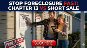 Stop Foreclosure Fast: Chapter 13 vs Short Sale
