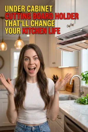 Under Cabinet Cutting Board Holder That'll Change Your Kitchen Life