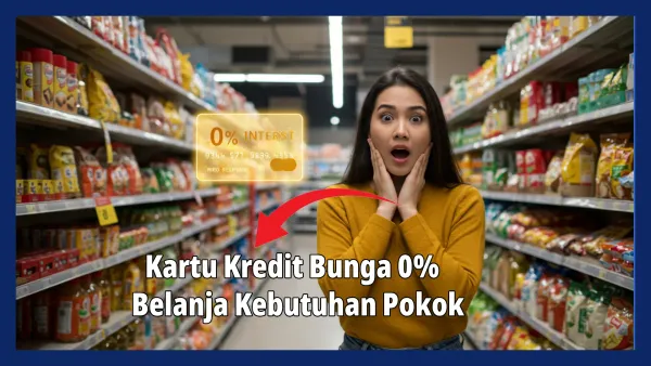 Kartu Kredit Bunga 0% untuk Belanja Kebutuhan Pokok: